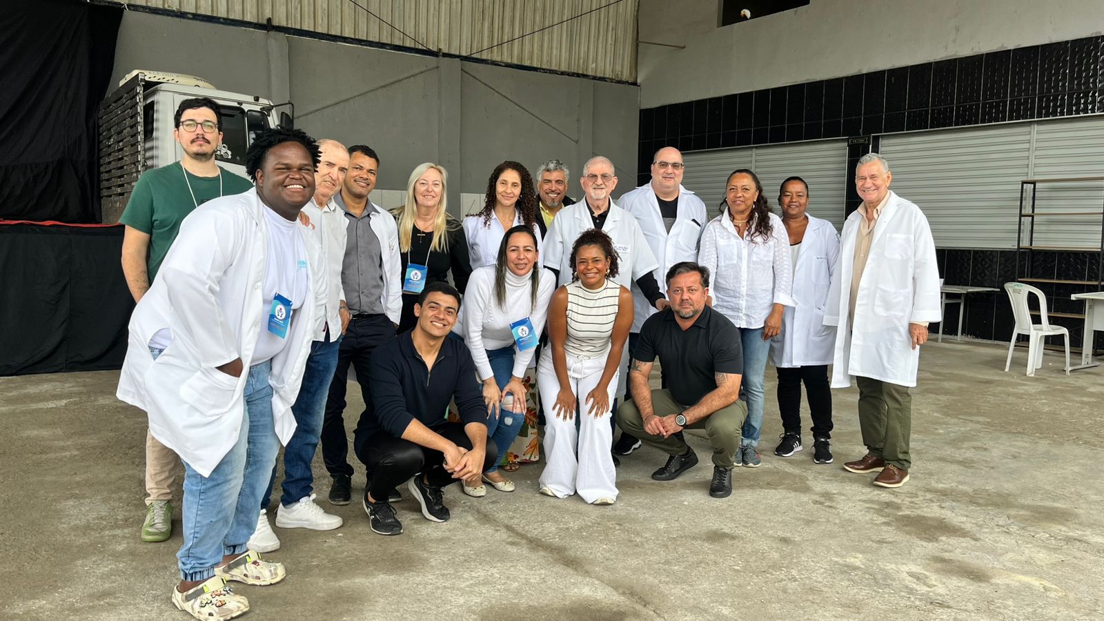 Equipe do projeto reunida